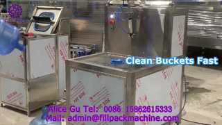 2112 L5 Ukraine Rinçage interne haute pression à seau de cinq gallons à station unique semi-automatique