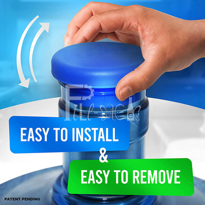 Les chapeaux réutilisables de silicone de l'eau de 5 gallons ne complètent aucune couverture de couvercle d'éclaboussure pour la bouteille fournisseur