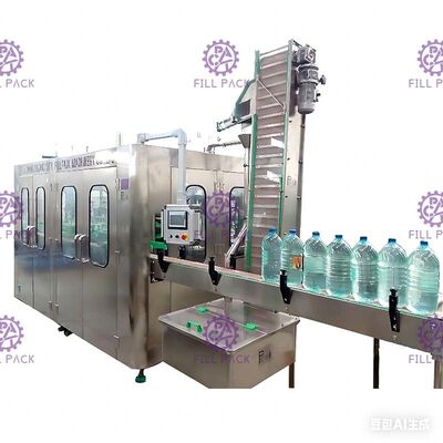 3L / ligne minérale de machine de remplissage de bouteilles 5L/10L l'eau pure 3 dans 1 1000BPH en plastique 7.5KW fournisseur