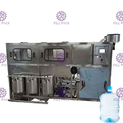 300bph 18.9l contrôle automatique de PLC de machine de remplissage de l'eau de 5 gallons fournisseur