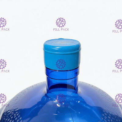 Capsule pure d'une seule pièce de gallon de pe du seau d'eau 55mm avec les labels adaptés aux besoins du client fournisseur