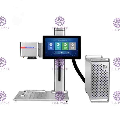 Machine d'impression laser de bureau de 20 W pour marquer la date et le code de lot sur les cartons et les bouteilles de vin fournisseur