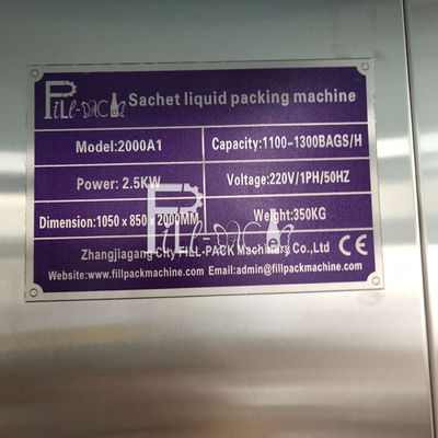 Machine de remplissage liquide de sachet en plastique électrique fournisseur