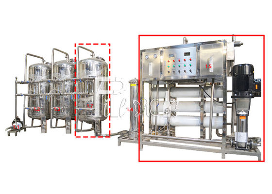 Machine de traitement de l'eau d'osmose d'inversion du remplissage de bouteilles 5TPH fournisseur