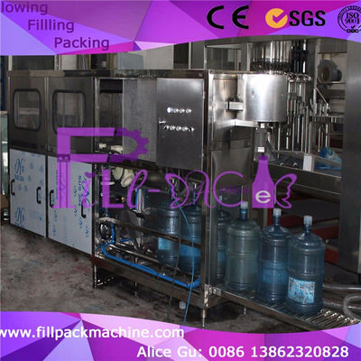 120bph PLC Sus304 équipement de mise en bouteilles de l'eau de 5 gallons fournisseur