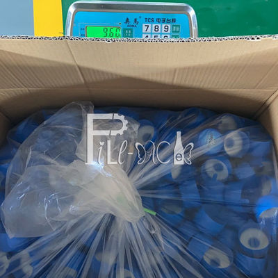 Capsule pure d'une seule pièce de gallon de pe du seau d'eau 55mm avec les labels adaptés aux besoins du client fournisseur