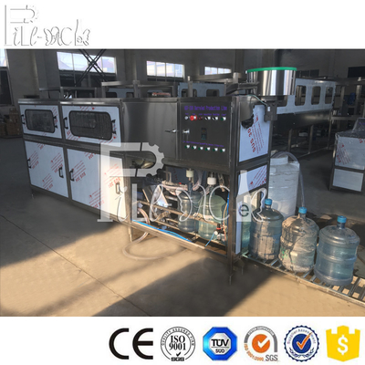 Ligne automatique de machine de remplissage de 5 gallons 200BPH avec le poussoir de chapeau fournisseur
