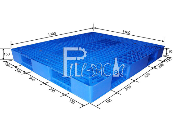 La grande eau de gallon de double HDPE de côtés a réutilisé le réversible empilable de palettes en plastique fournisseur