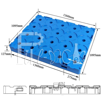 5 palette en plastique d'entreposage en bouteille d'eau de palette de bouteille d'eau du gallon 18.9L fournisseur