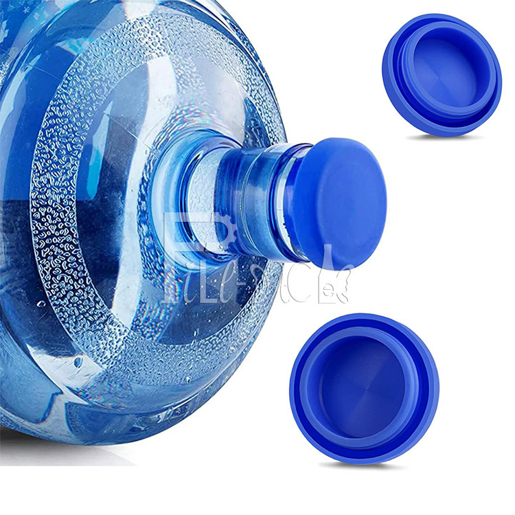 Les chapeaux réutilisables de silicone de l'eau de 5 gallons ne complètent aucune couverture de couvercle d'éclaboussure pour la bouteille fournisseur