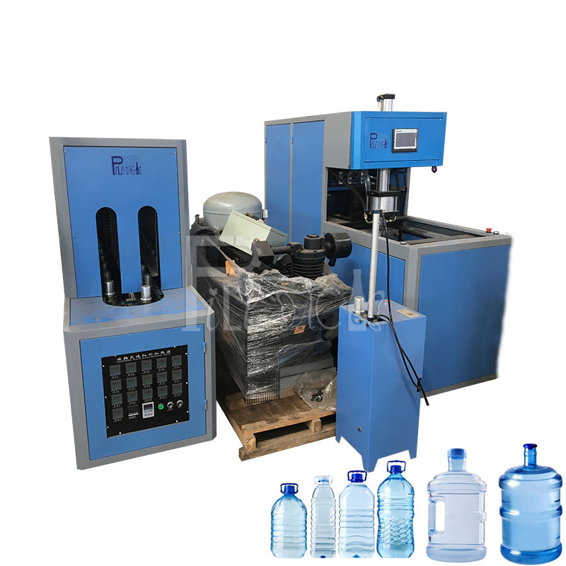 Cavité semi automatique du litre 1 du plastique 20 d'ANIMAL FAMILIER de machine de soufflage de corps creux de bouteille de gallon fournisseur