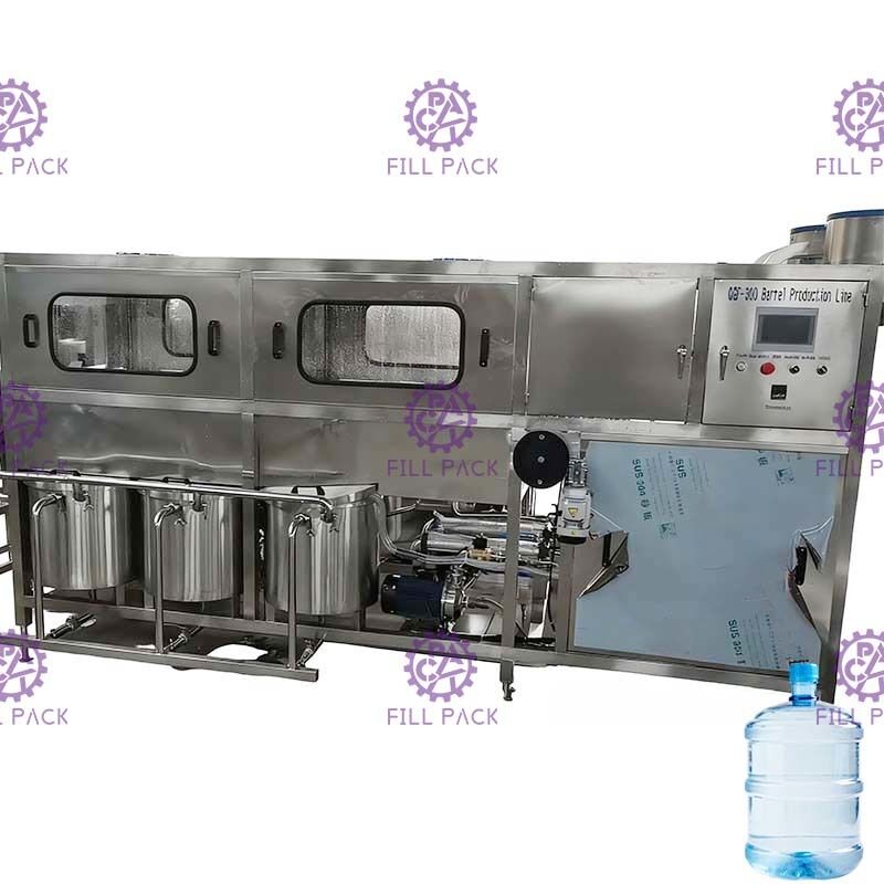 300bph machine de remplissage de l'eau de baril de PLC de tambour de 5 gallons automatique fournisseur