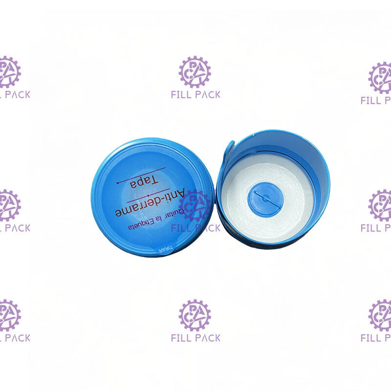 Capsule pure d'une seule pièce de gallon de pe du seau d'eau 55mm avec les labels adaptés aux besoins du client fournisseur