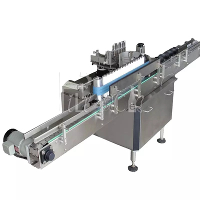 Rond complètement automatique de la colle 3000BPH de bouteille de machine froide d'étiqueteur directement horizontal