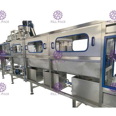 Un 3 lavages purs de machine de remplissage de l'eau de bouteille du gallon 200BPH de la route/eau de ligne/unité