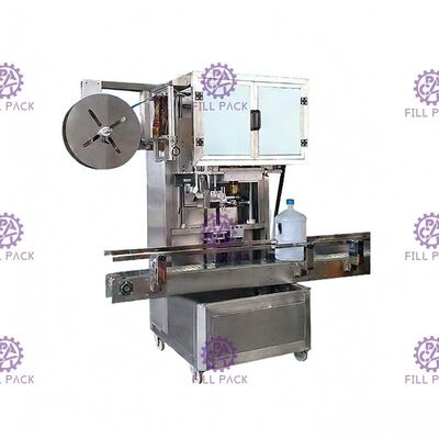 Un étiqueteur principal électrique de bouteille ronde de douille de chapeau