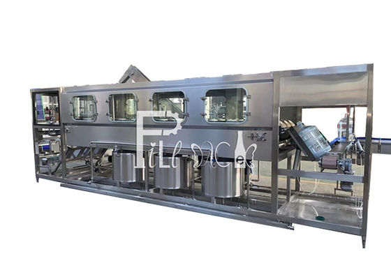 200BPH 5 Gallon 18.9L Système de Ligne de Machine de Remplissage d'Eau Semi Aurto